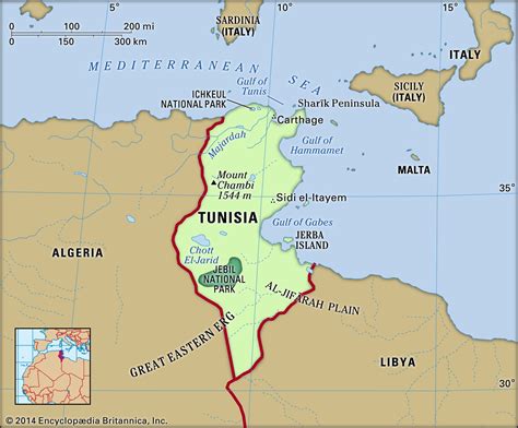 tunisia geography facts.